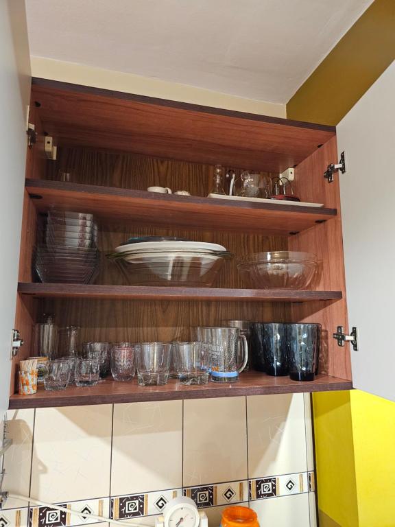 Kuchyň nebo kuchyňský kout v ubytování Apartament David Deva - 2 dormitoare & 1 living