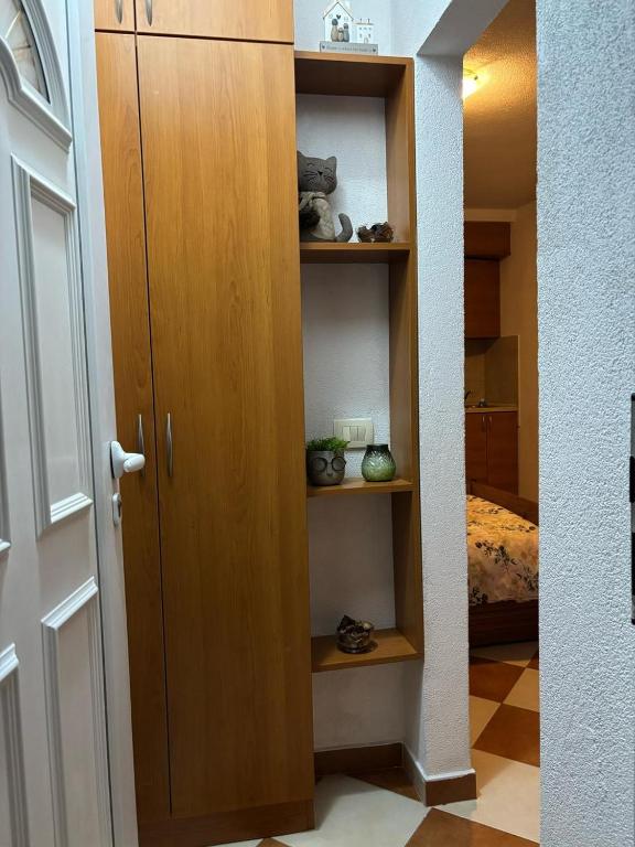 Postel nebo postele na pokoji v ubytování Nikolaj