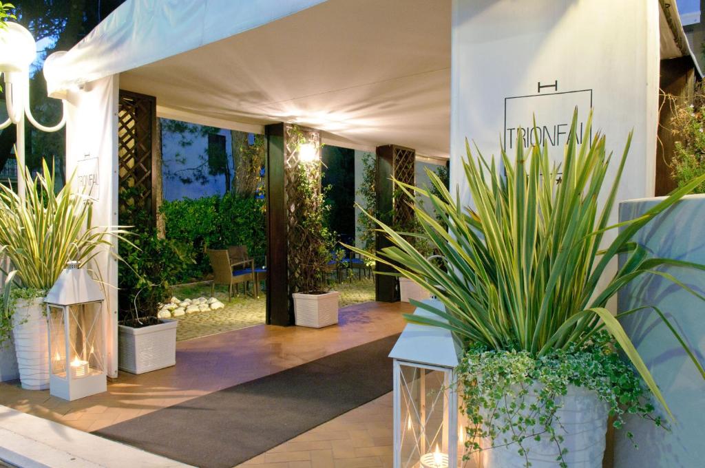 Zahrada ubytování HOTEL TRIONFAL - Fronte Mare - Vicinissimi al Centro
