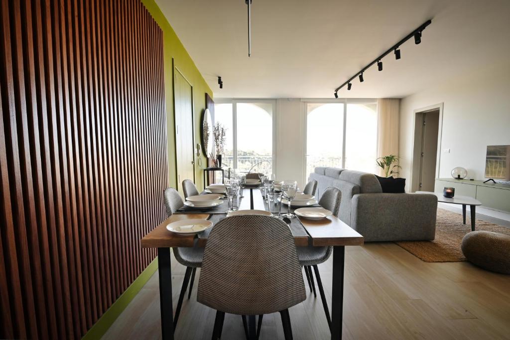 Istumisnurk majutusasutuses Cliff Edge Apartment in Xaghra