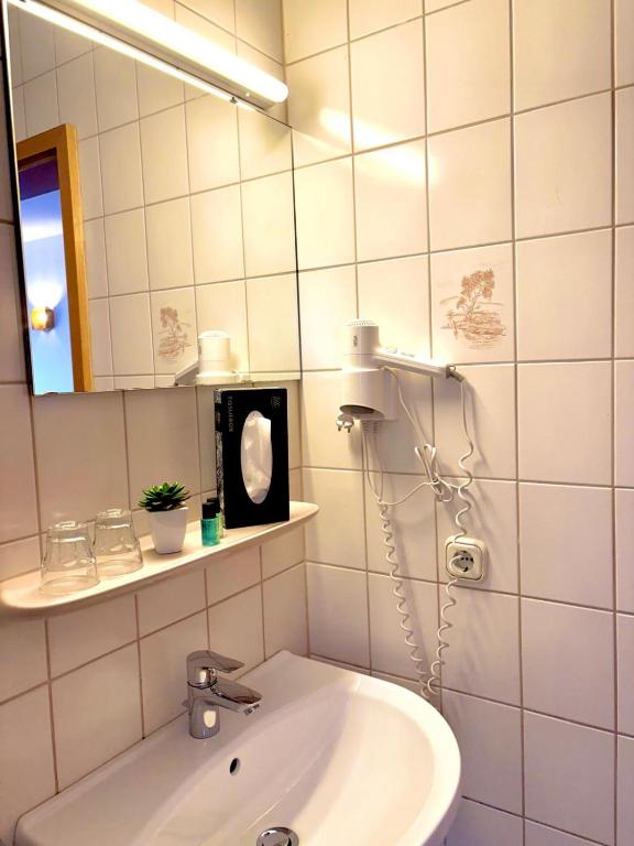 Koupelna v ubytování Gasthof Schneider Pautzfeld