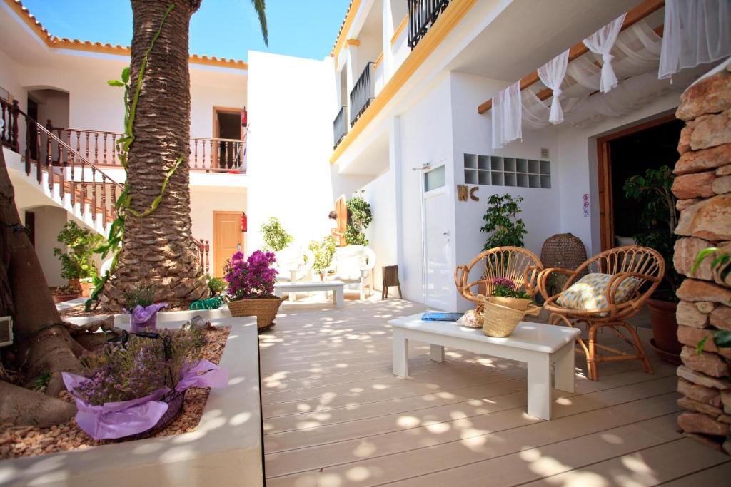 Balkón nebo terasa v ubytování Hostal la Savina