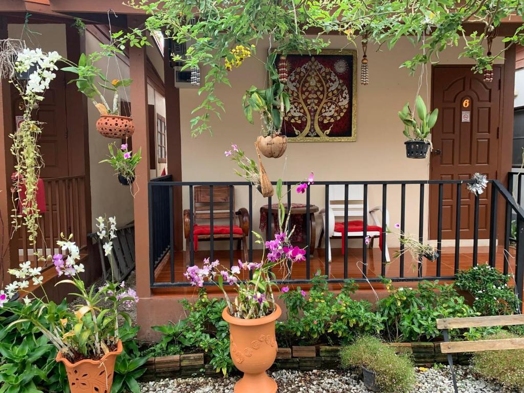 Zahrada ubytování K Khan Garden at Chiang Khan Walking Street