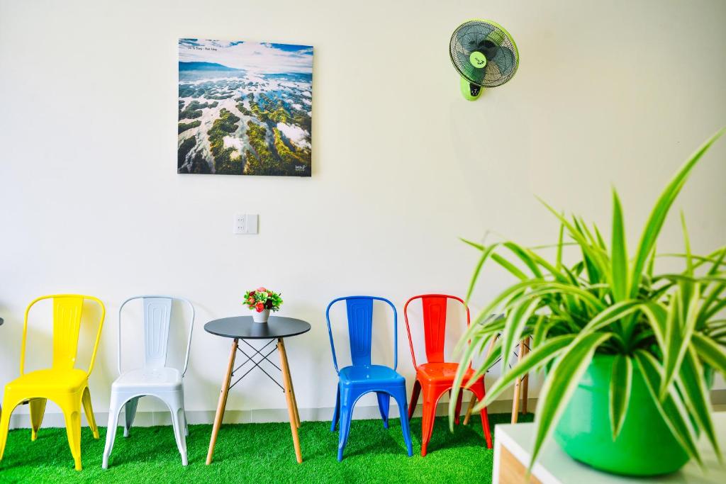 Posezení v ubytování Talofofo Hostel