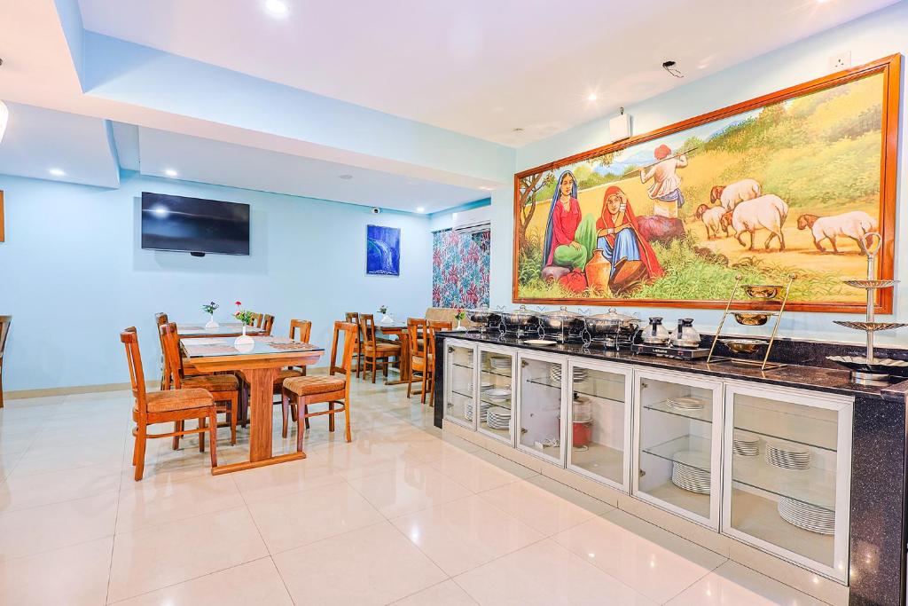 Kuchyň nebo kuchyňský kout v ubytování FabHotel Pristine - Nr Reis Magos Fort