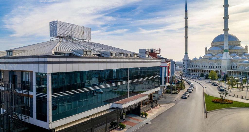 Nespecifikovaný výhled na destinaci Istanbul nebo výhled na město při pohledu z hotelu