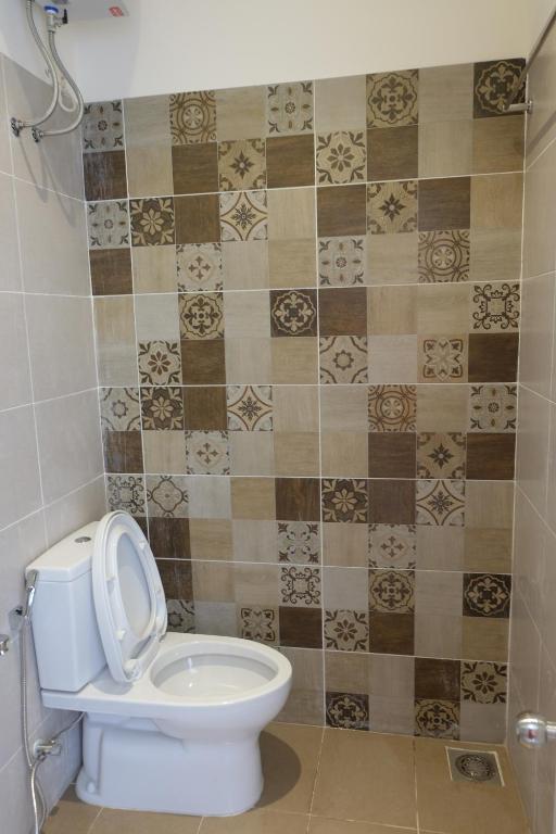Koupelna v ubytování Talofofo Hostel