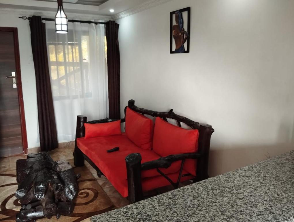 Χώρος καθιστικού στο Precious Homestays