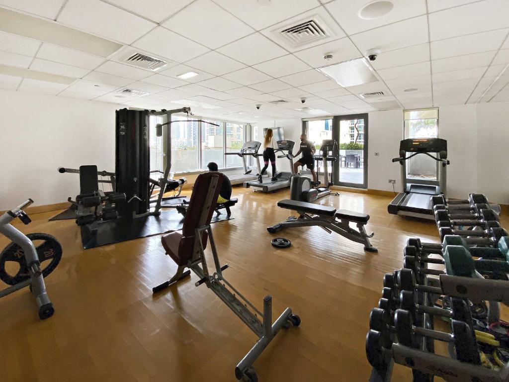 Fitness centrum a/nebo fitness zařízení v ubytování Silkhaus cozy central studio in Downtown in 29 Boulevard