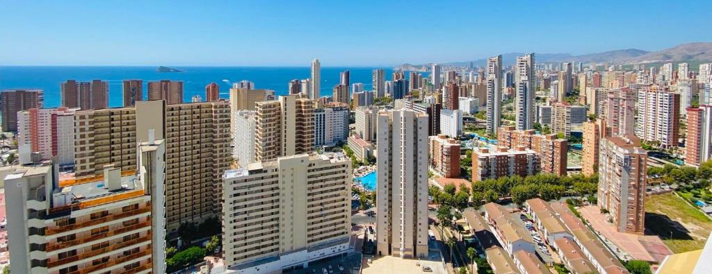 A general view of Benidorm or a view of the city taken from Az apartmant