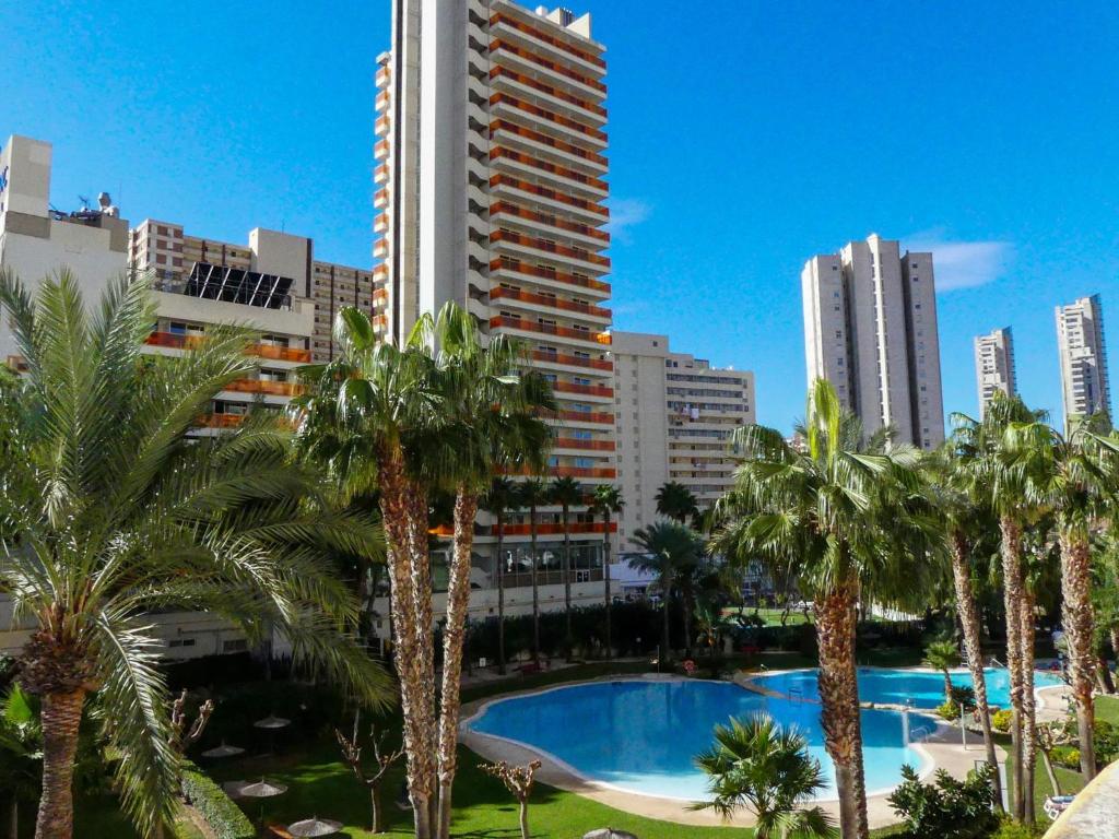 The swimming pool at or close to Gemelos 22 - Siroco