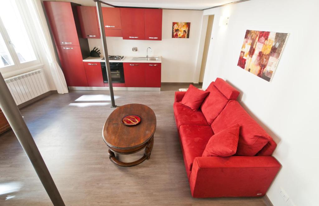 Część wypoczynkowa w obiekcie Art Apartment Santo Spirito Matteo