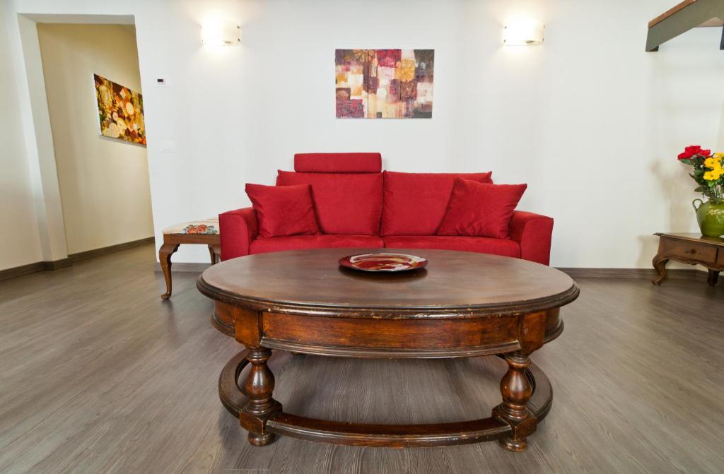 Część wypoczynkowa w obiekcie Art Apartment Santo Spirito Matteo