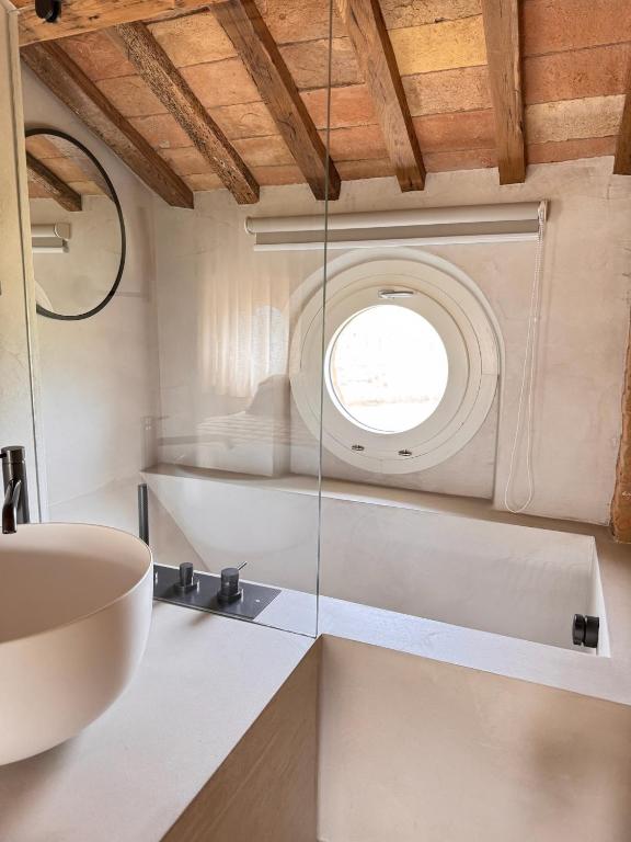 Koupelna v ubytování Relais La Colombaia