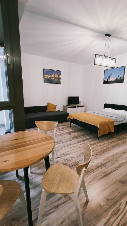 Posedenie v ubytovaní Apartament w sercu Gdańska