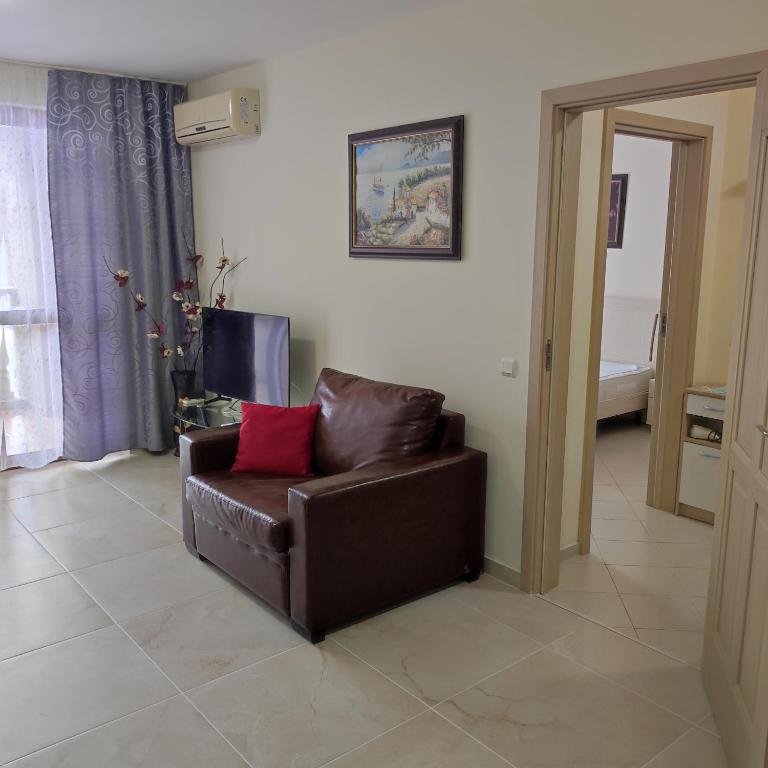 Posezení v ubytování Kalia Apartment Sunny Beach 2-Zimmer+Balkon TOP