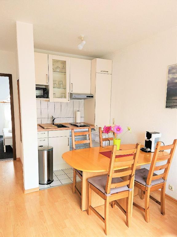 Kuchyň nebo kuchyňský kout v ubytování Ferienwohnung Riedel "Grüntal 25 - C 7"