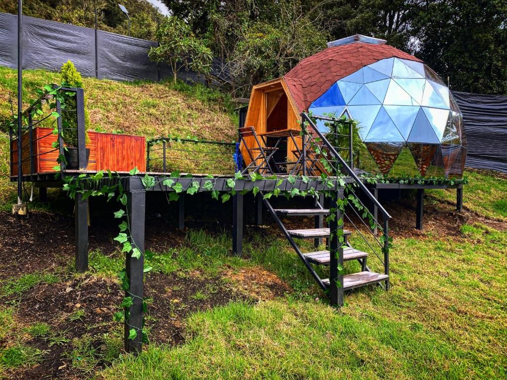 Zahrada ubytování Laguna Glamping