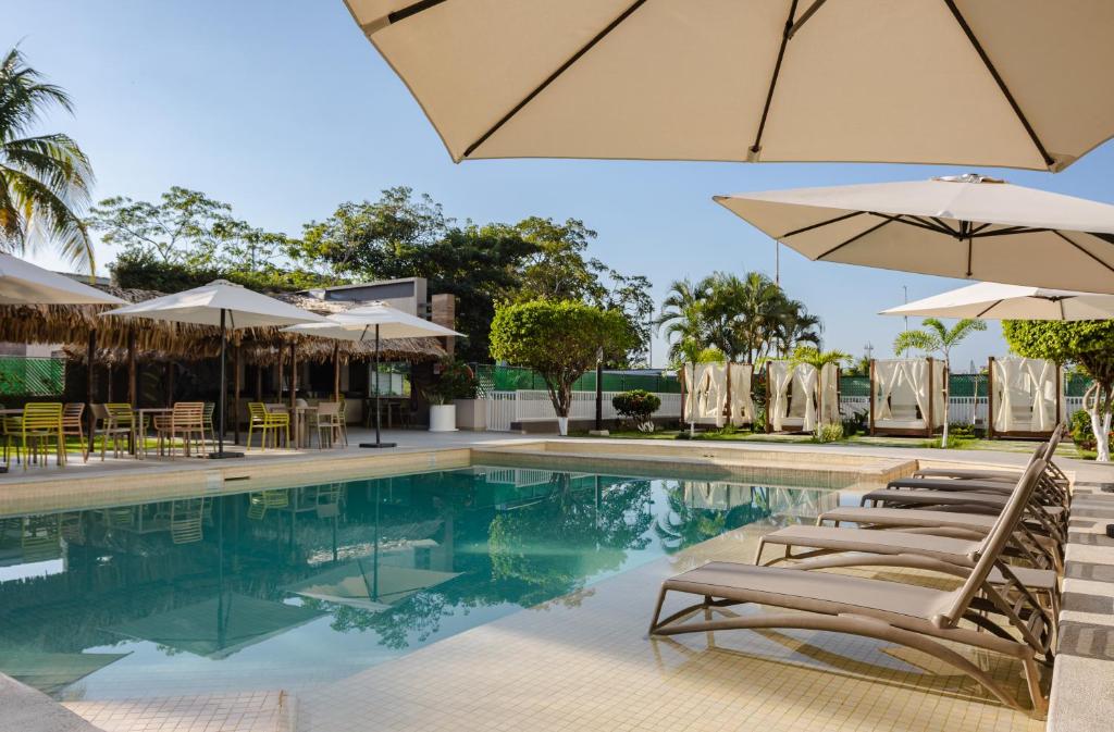 Bazén v ubytování Holiday Inn Express Tapachula by IHG nebo v jeho okolí