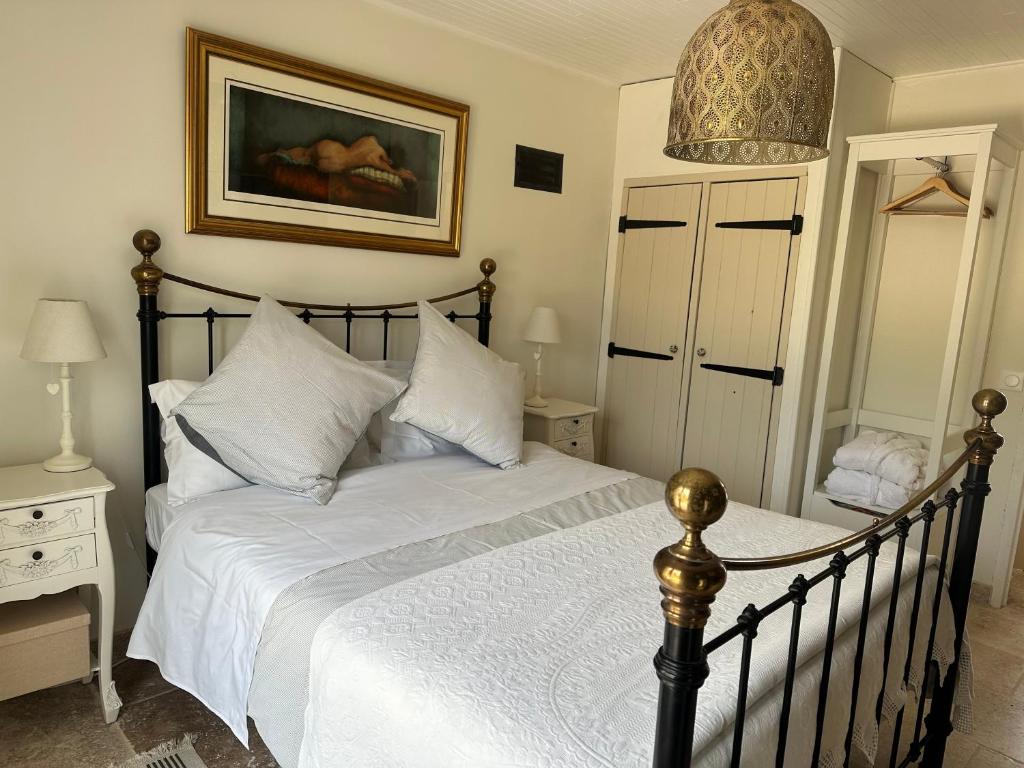 Letto o letti in una camera di Beautiful two bedroomed gite