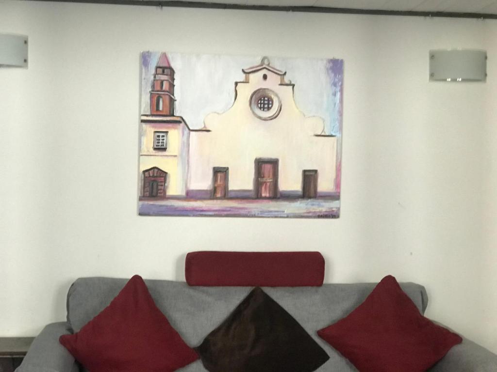 Część wypoczynkowa w obiekcie Art Apartment Santo Spirito Matteo