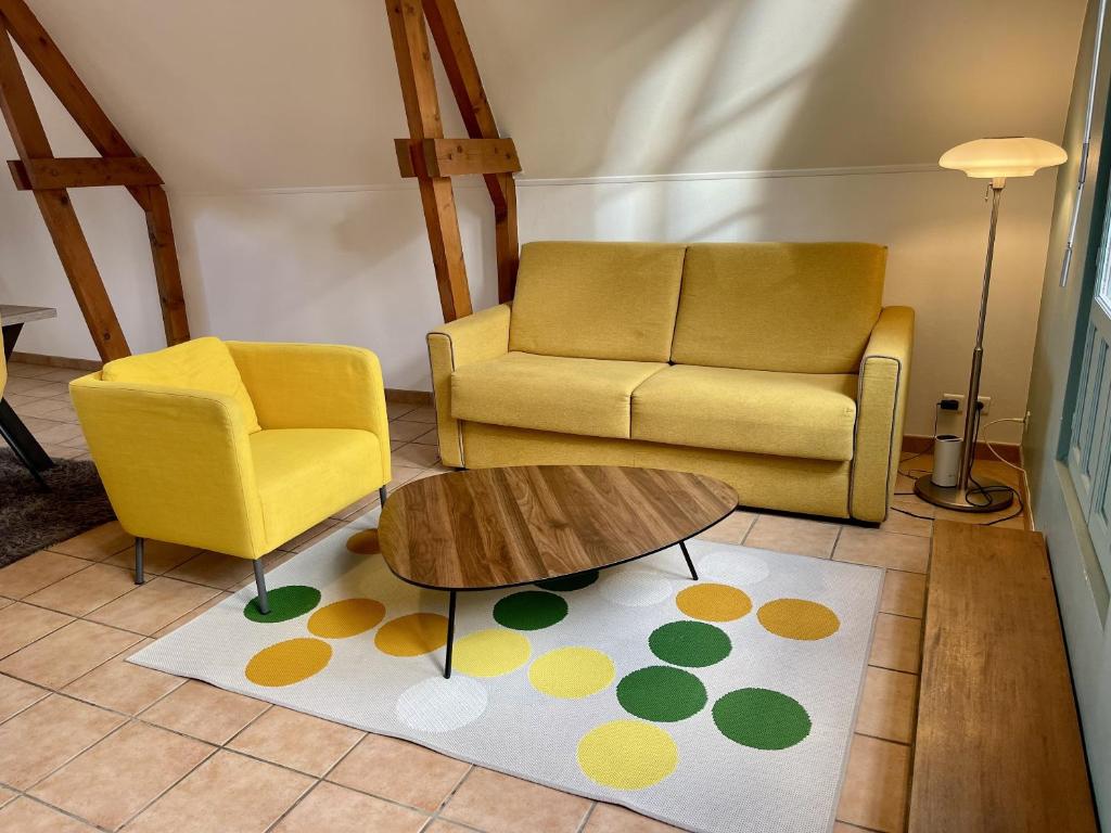 Et opholdsområde på Appartement le Saint-Nicolas Auxerre Les Quais