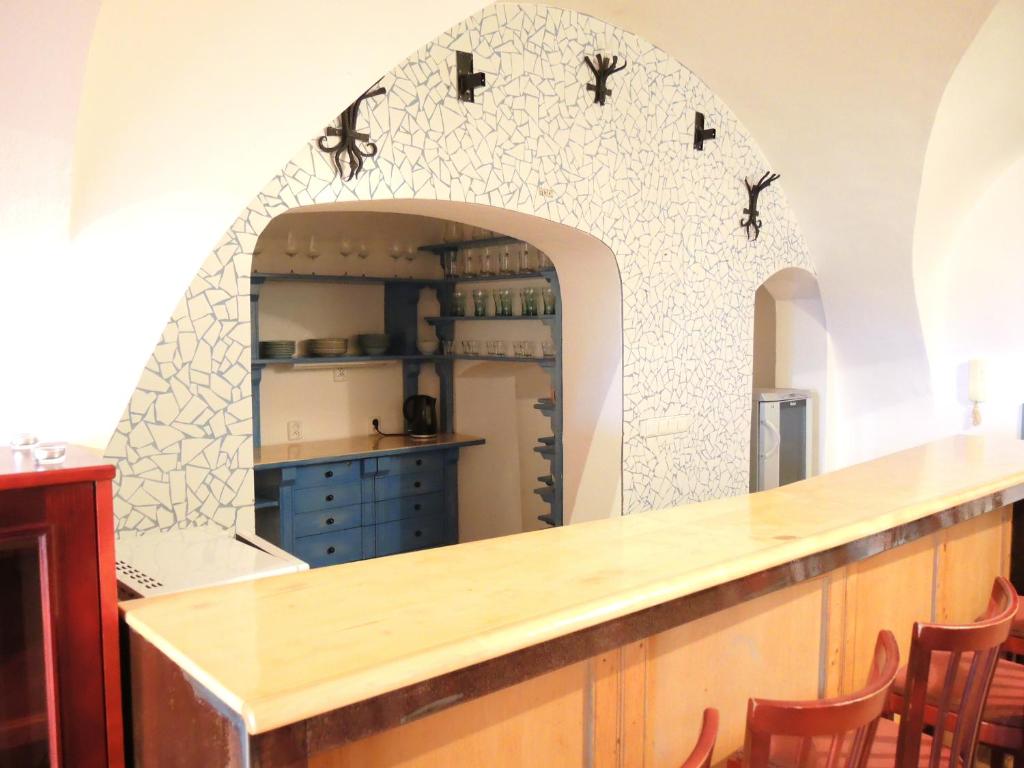 Kuchyň nebo kuchyňský kout v ubytování VIP MiKU apartman 1