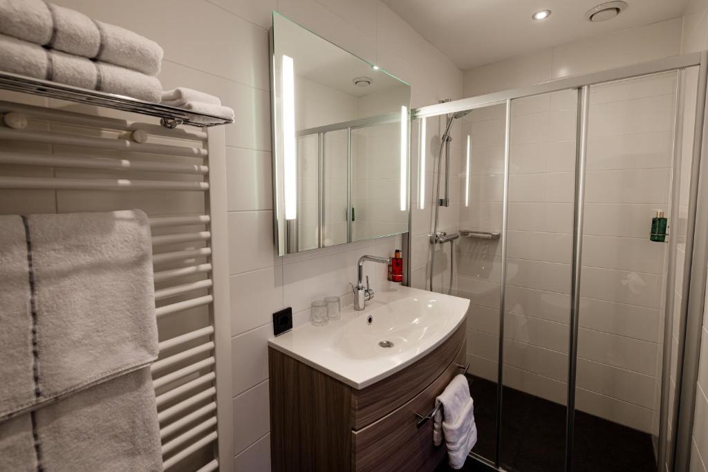 Koupelna v ubytování B&B 't Poorthuys