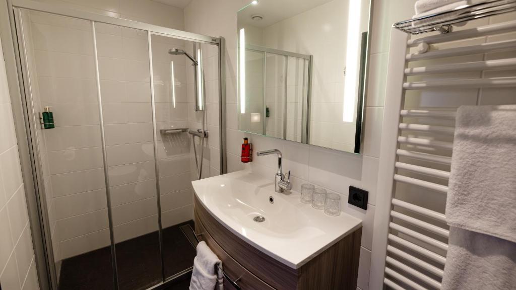 Koupelna v ubytování B&B 't Poorthuys