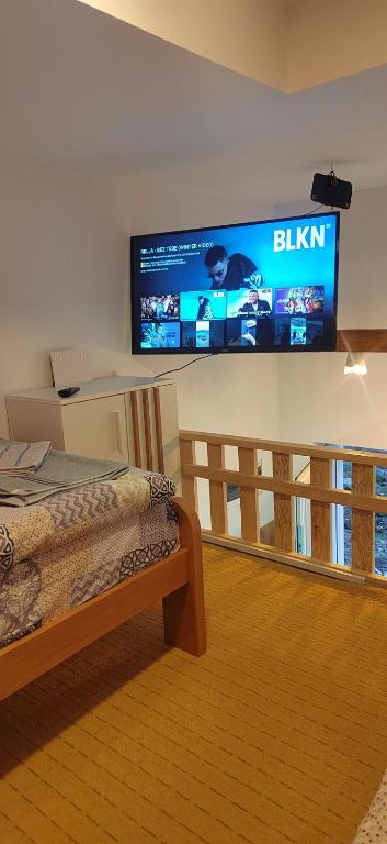Voodi või voodid majutusasutuse Apartmani Boki toas