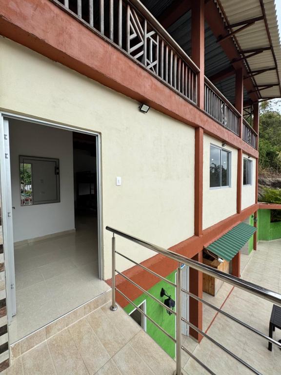 Balkón nebo terasa v ubytování KETHALYA TAYRONA Hostal