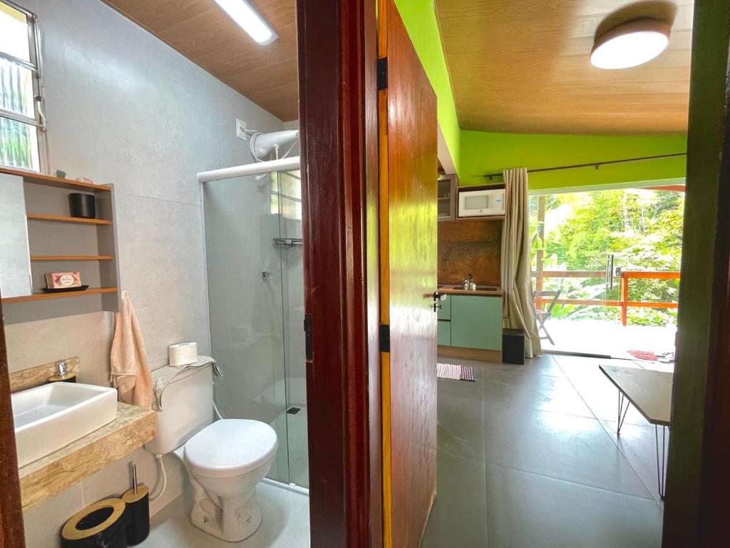 Koupelna v ubytování Casa da Farofa