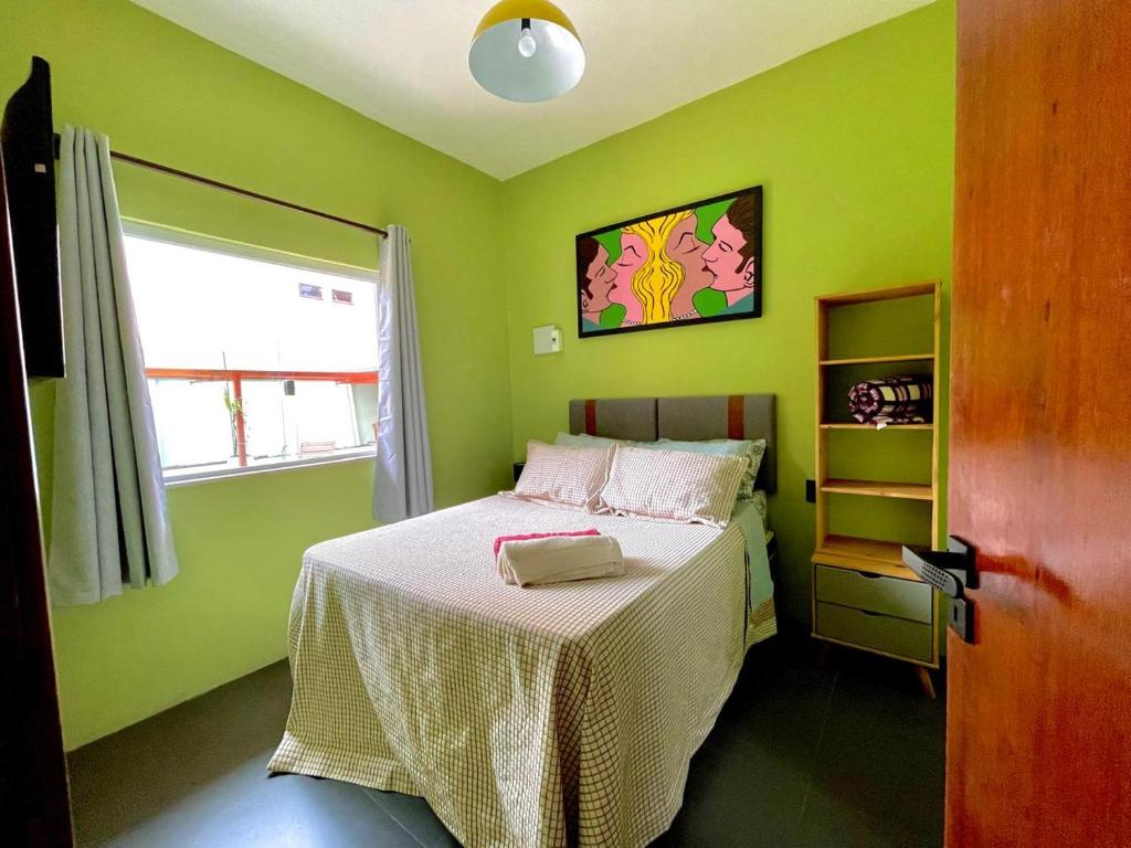 Postel nebo postele na pokoji v ubytování Casa da Farofa