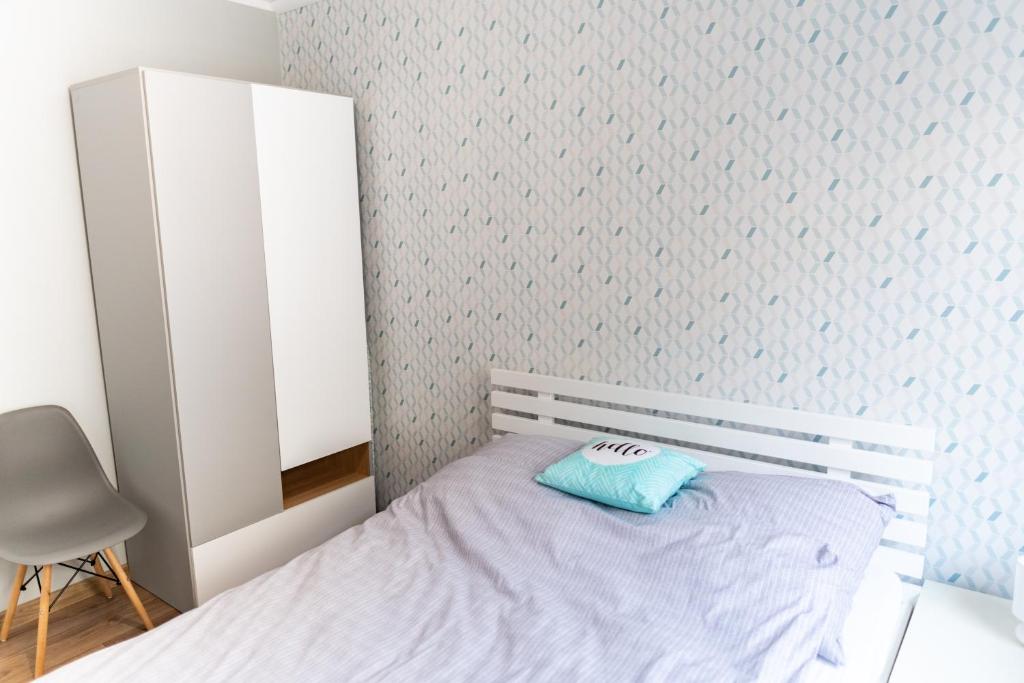 Posteľ alebo postele v izbe v ubytovaní Cracow nest - 2 separate rooms, heart of Kazimierz