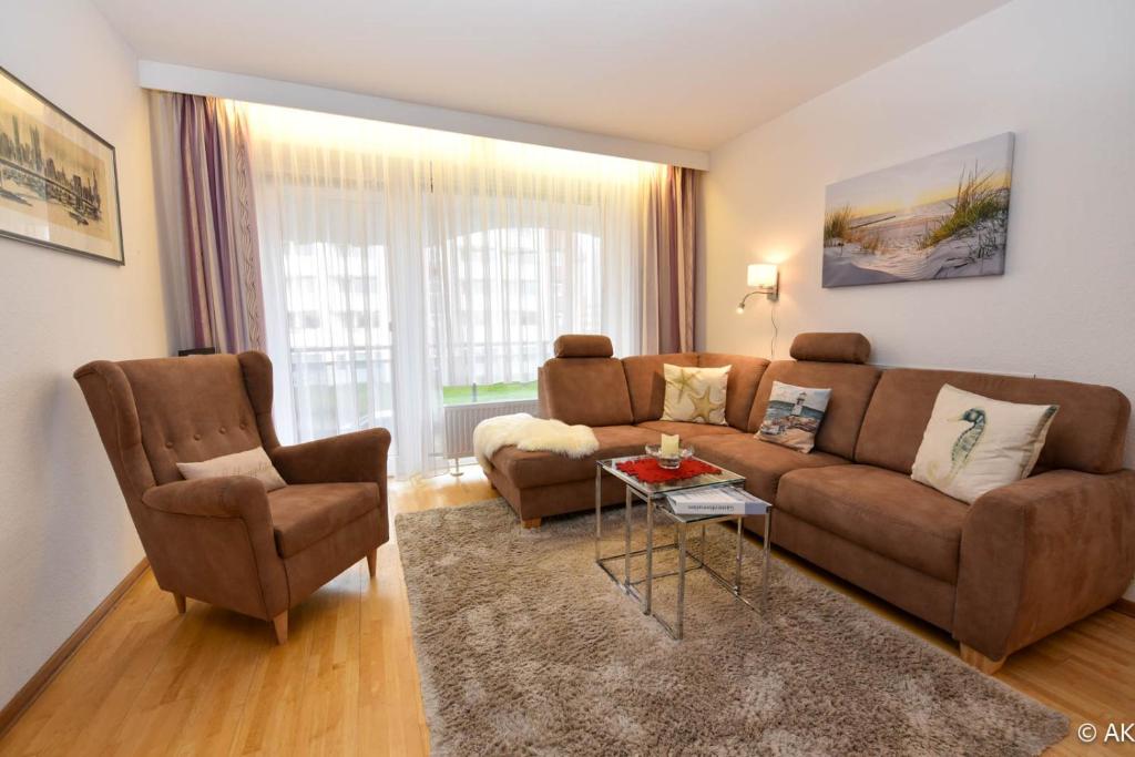 Posezení v ubytování Haus "Strandnixe" Appartement ST107