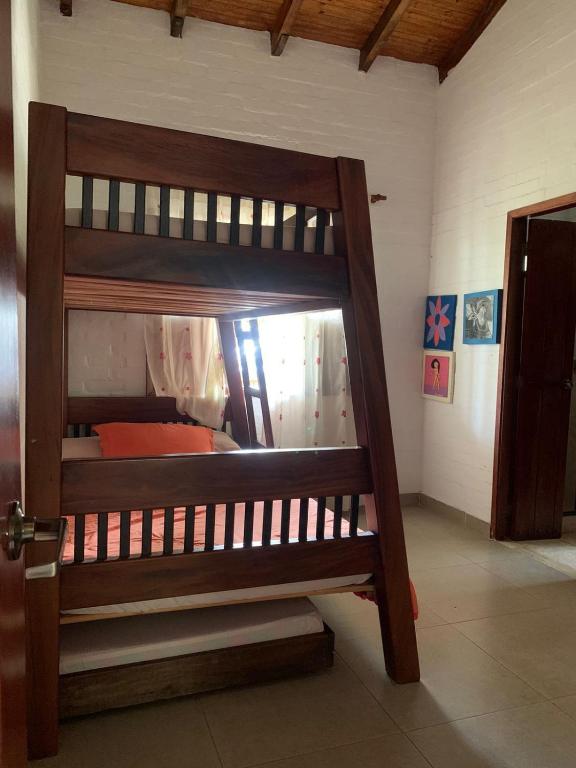 Postel nebo postele na pokoji v ubytování Finca Los Arrayanes