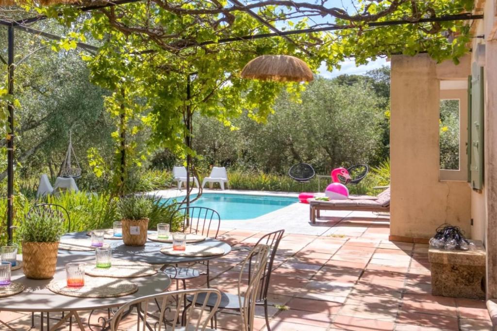 Bazén v ubytování Paradise place South of France nebo v jeho okolí