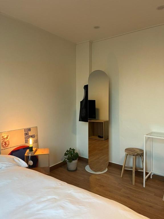 Postel nebo postele na pokoji v ubytování Botanik Hotel Cheonan