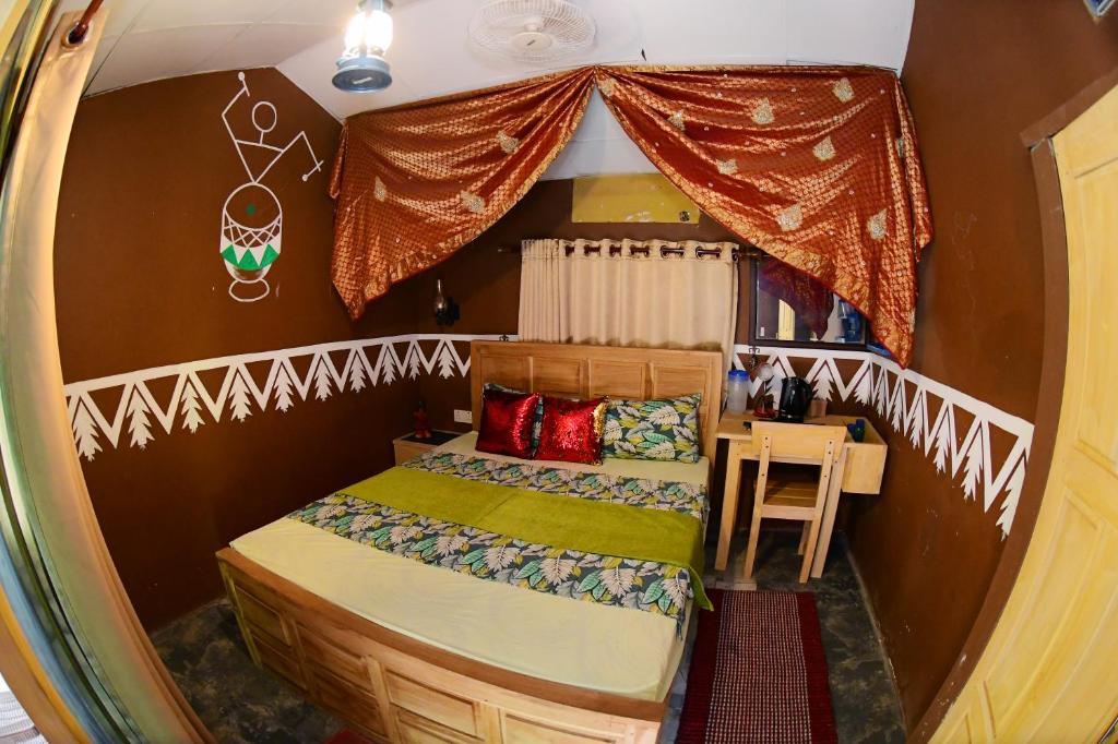 Postel nebo postele na pokoji v ubytování Ammu villa