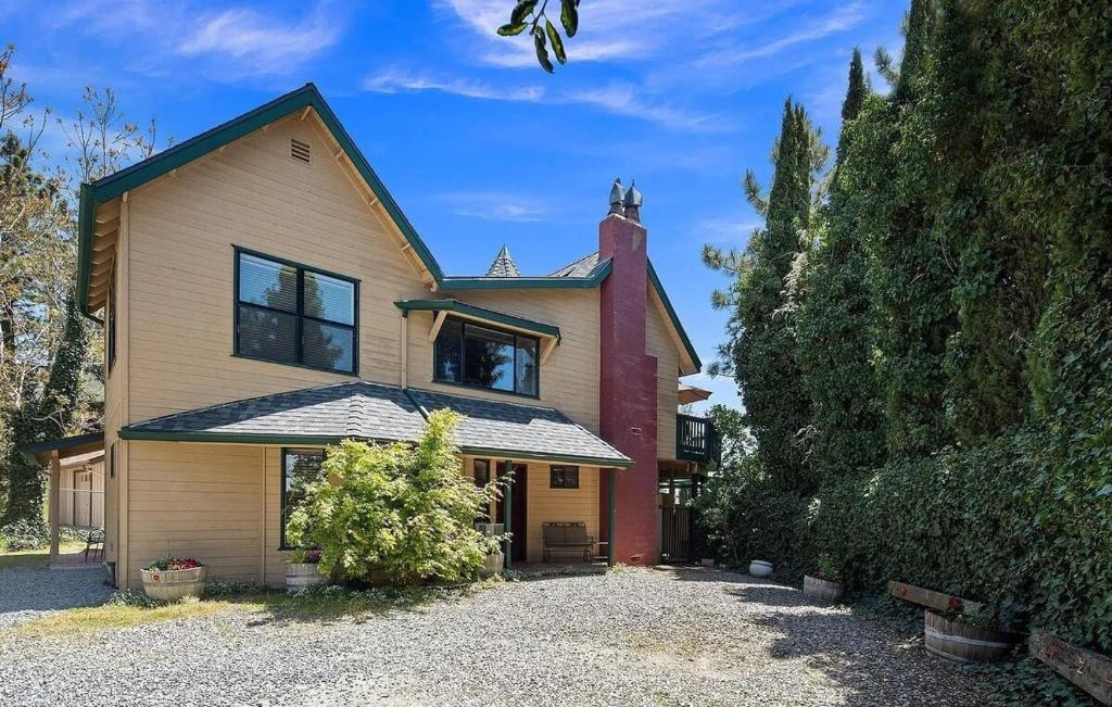 a large house with a garage in front of it at Whole House at Eaglenest Inn with Pool & Seasonal SPA in Julian