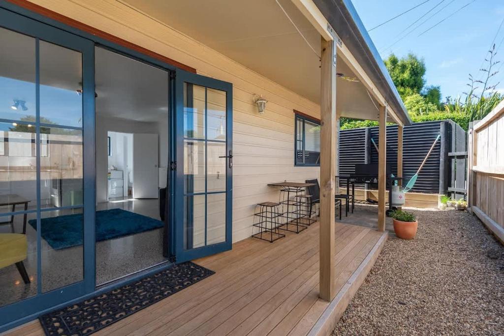 Balkón nebo terasa v ubytování Ngongotaha Cottage