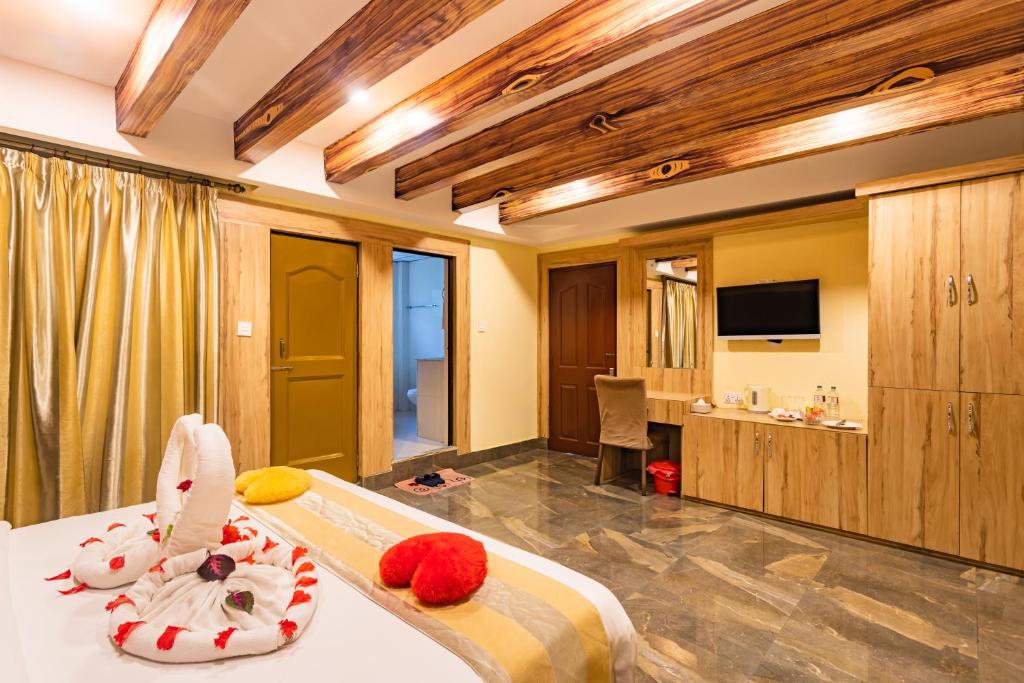 TV a/nebo společenská místnost v ubytování Hotel Seven Limited