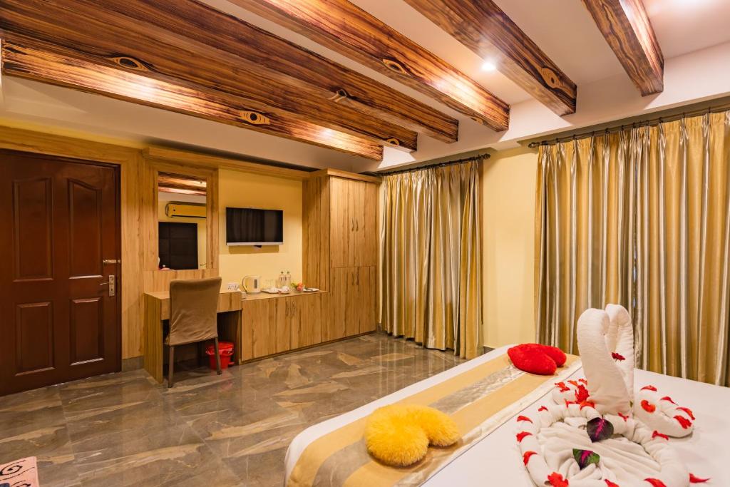 TV a/nebo společenská místnost v ubytování Hotel Seven Limited