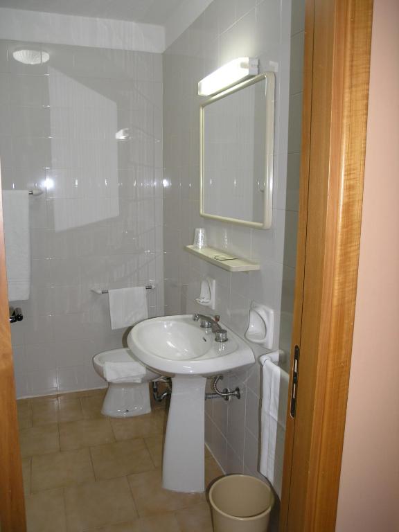 Koupelna v ubytování Hotel Tre Torri