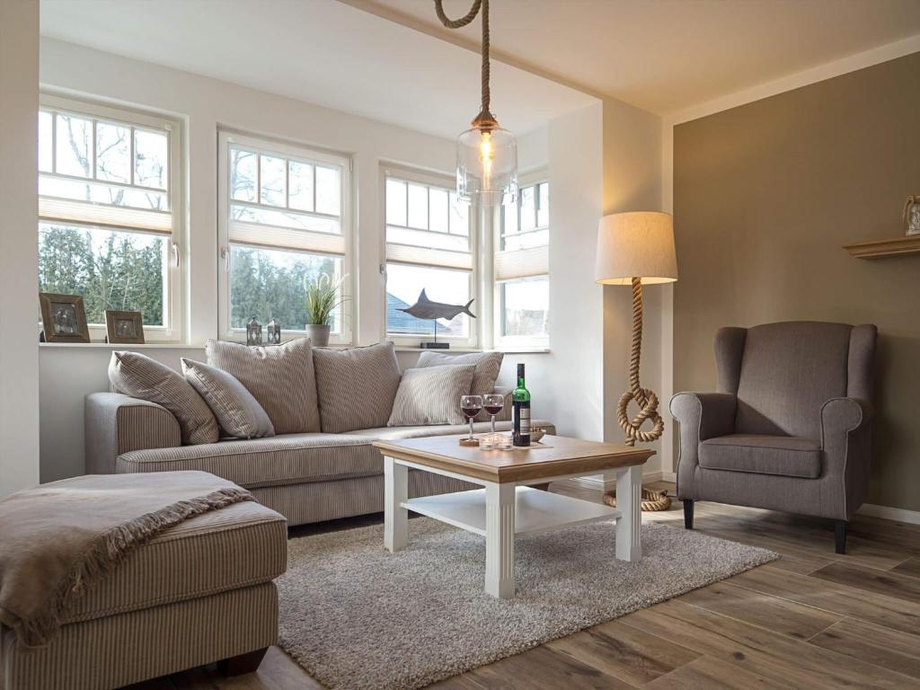 Posezení v ubytování Ferienhaus "Zum Achterknoten"