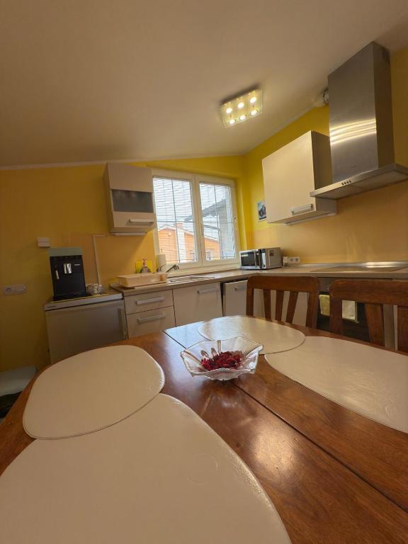 Kuchyň nebo kuchyňský kout v ubytování Perfect Apartma