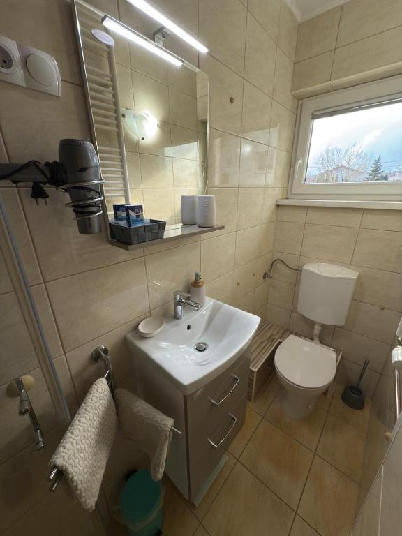 Koupelna v ubytování Perfect Apartma