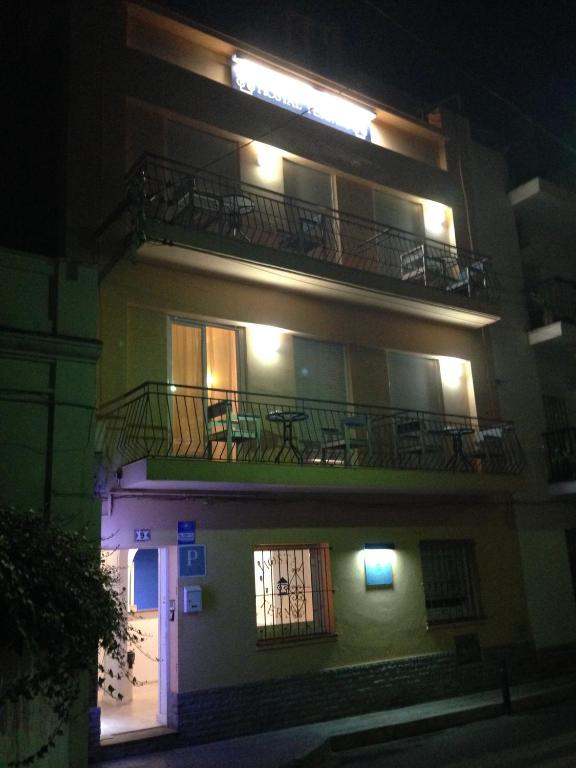 Balkón nebo terasa v ubytování Hostal Termes