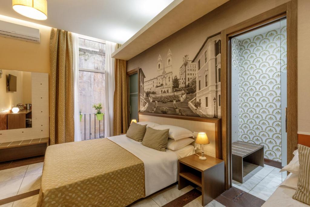Posteľ alebo postele v izbe v ubytovaní Corso Grand Suite