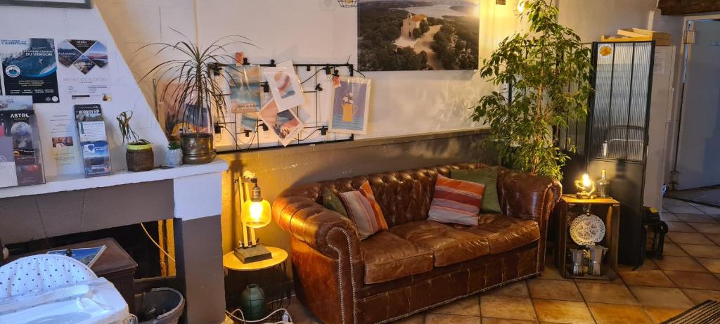 Posezení v ubytování Auberge de Baudinard sur Verdon